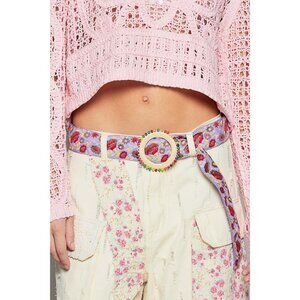 POL Colorful Floral Belt